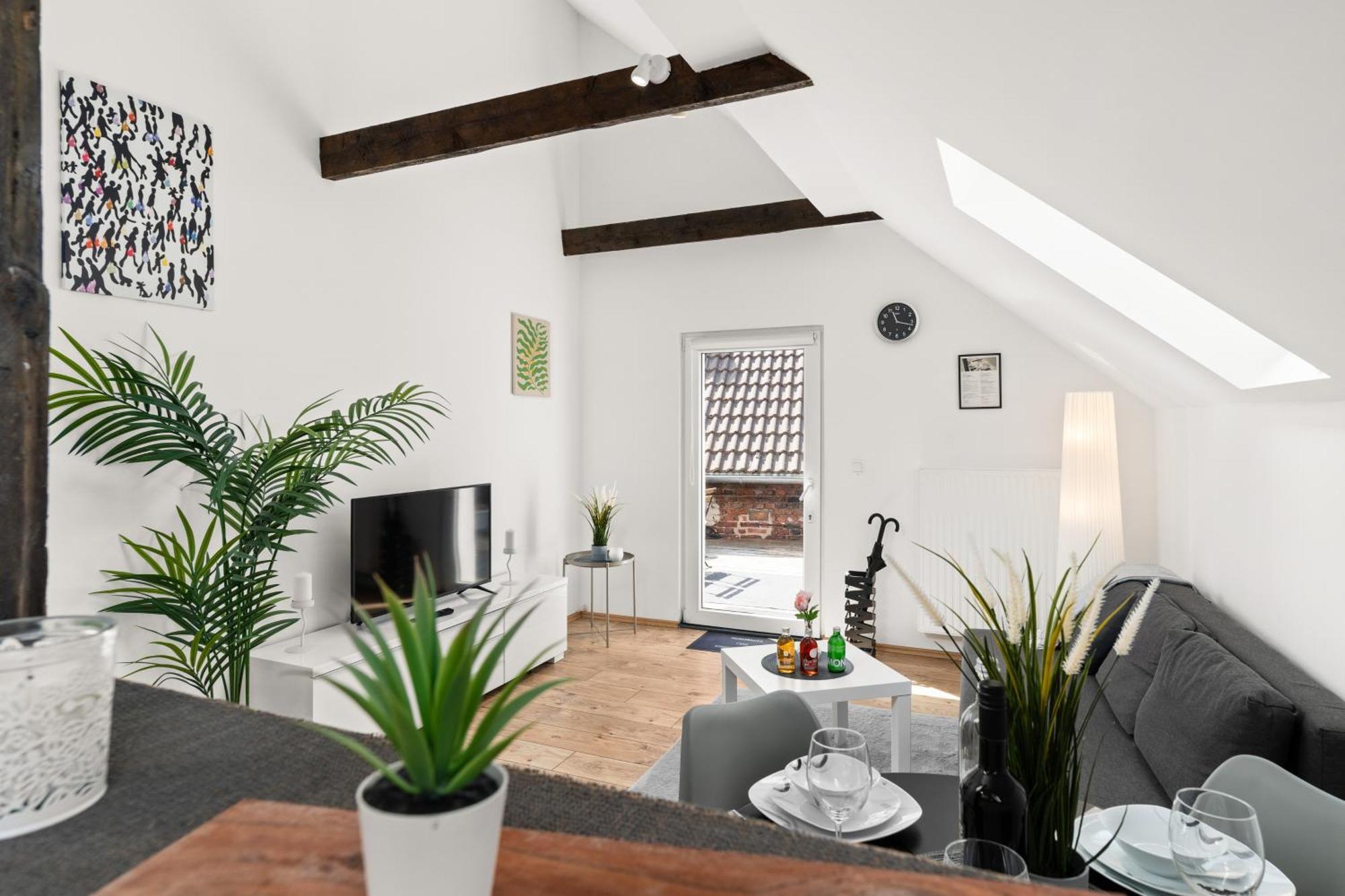 Mola Apartments-Charmante Ferienwohnung Im Herdecke Zentrum Fuer 3 Personen-Grosse Dachterrasse-Grill-Gratis Parken-Wlan Esterno foto