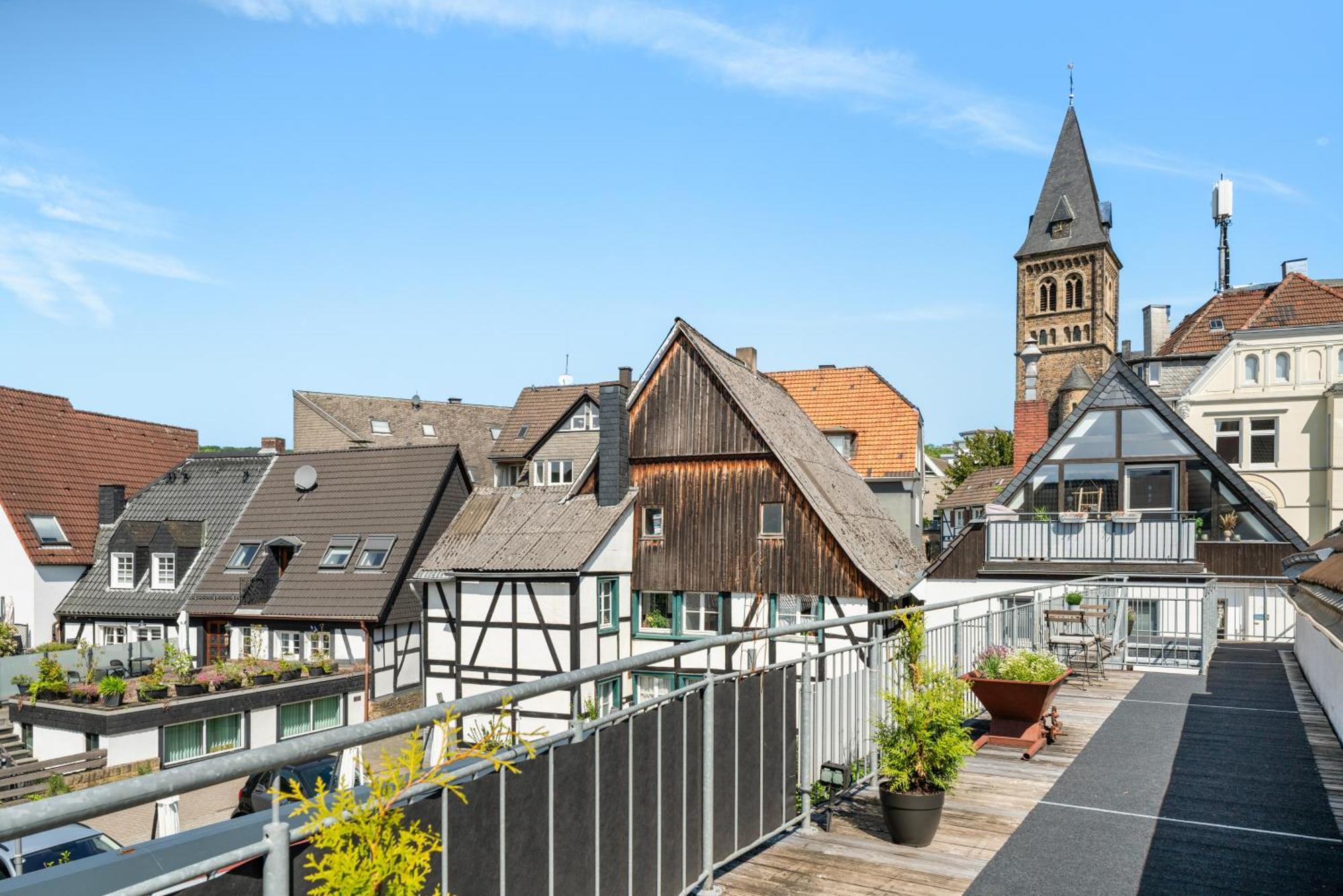 Mola Apartments-Charmante Ferienwohnung Im Herdecke Zentrum Fuer 3 Personen-Grosse Dachterrasse-Grill-Gratis Parken-Wlan Esterno foto